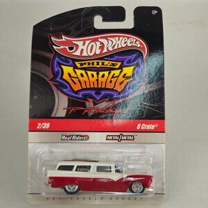 HOT WHEELS PHIL'S GARAGE 8 CRATE REAL RIDERS 2/39 - (K232)
